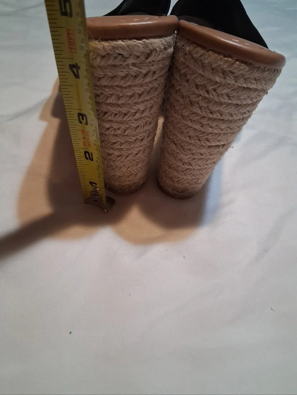 Express Black Elastic Band Espadrille Wedge Sandals Size 7